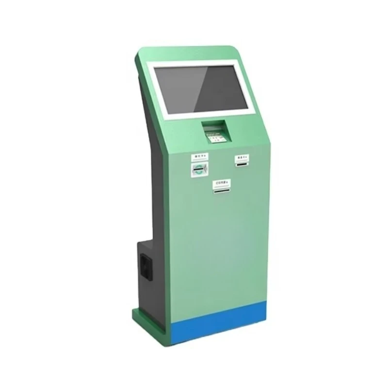 21.5 Inch Queue Management System Machine with Calling System Self Service Terminal Kiosk Card Reader Thermal Printer