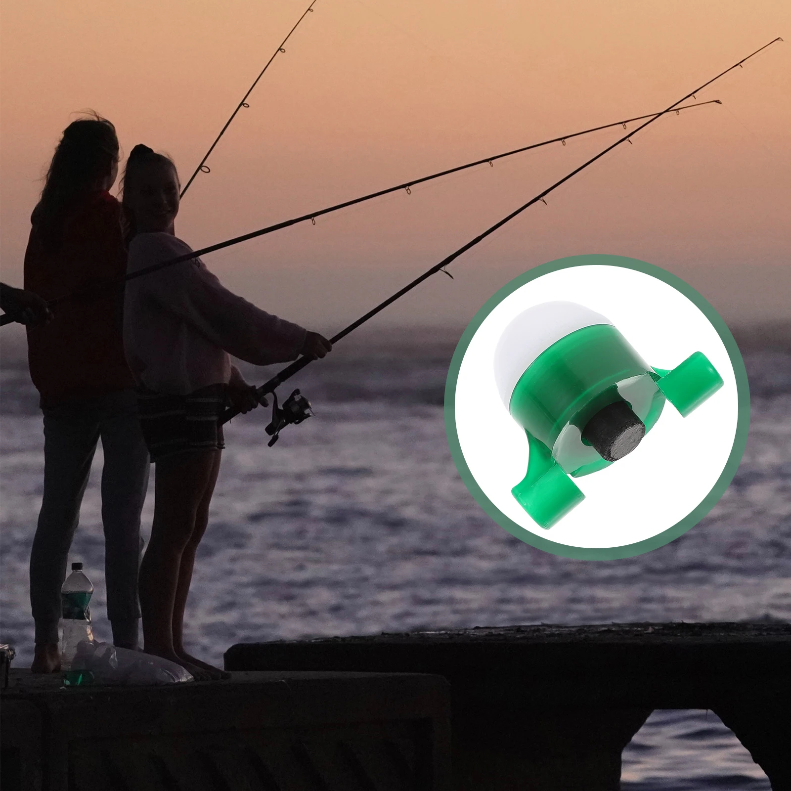 

2 pcs Fishing Alarm Creative LED Lights Lamps Night Induction Useful Durable Compact Practical Tools