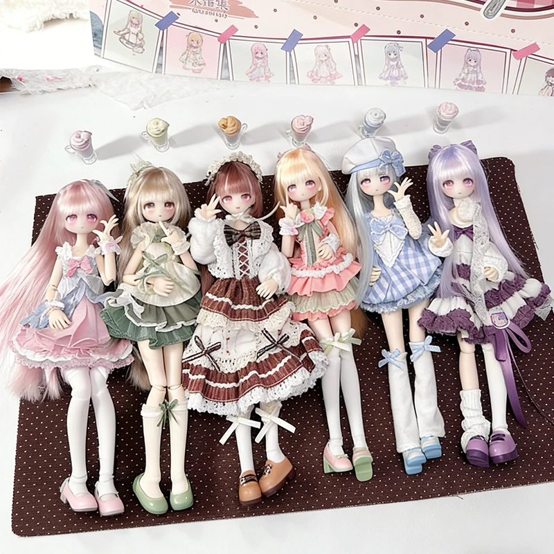 

История напитков Чайная фигурка The Four Seasons слепая коробка Momotale BJD Сумка-сюрприз Милая девушка Фигурка Mystery Box Toys