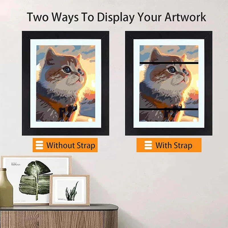 Kids Art Frames, Front Opening Kids Art Display Frames 13.8X10.4Inch, For Kids Drawing Crafting (2PCS)