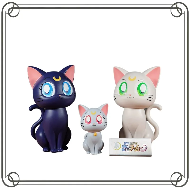 

Сейлор Мун Луна, семья из трех фигурок, коллекционная игрушка, коллекция украшений, подарки на день защиты детей, модель игрушки