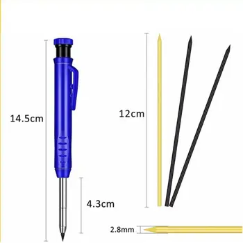 Solid Carpenter ชุดดินสองานไม้เครื่องมือดินสอ 5 สีเติมงานก่อสร้างเครื่องมือช่างไม้เครื่องหมาย Scriber