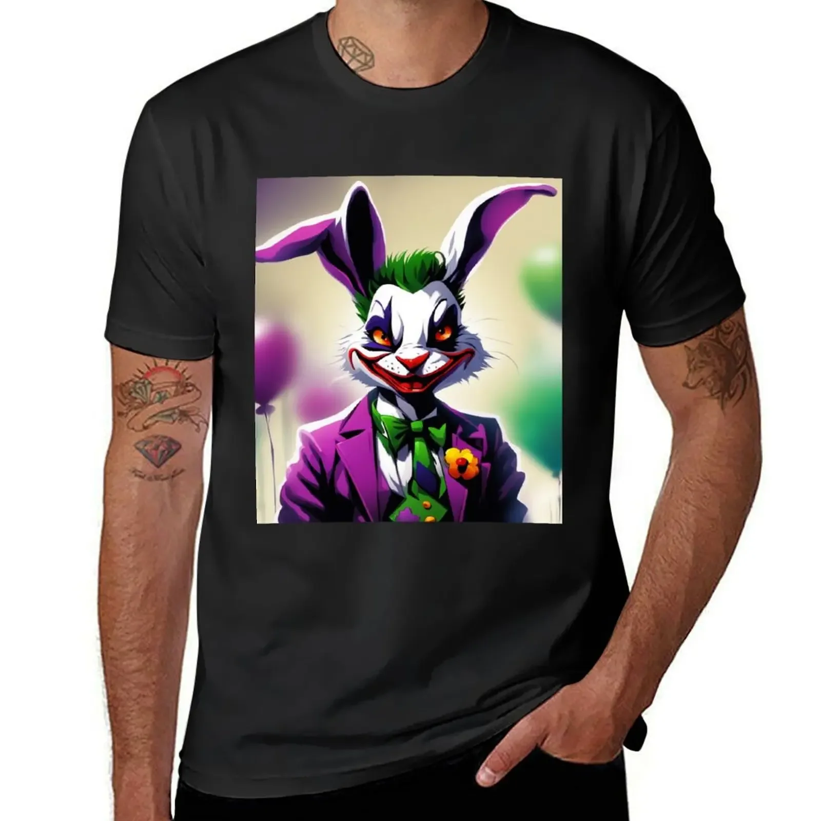 

Joker The Bunny Rabbit T-Shirt customizeds quick-drying mens clothing