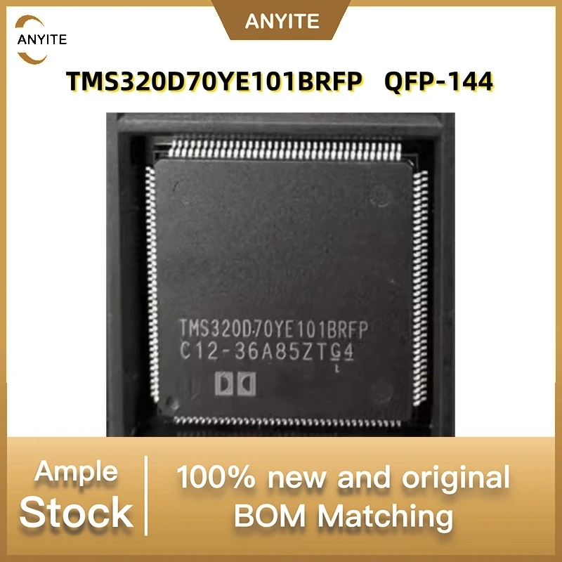1Pcs-5Pcs/lot New   TMS320D70YE101BRFP  MS320D70YE101  QFP-144