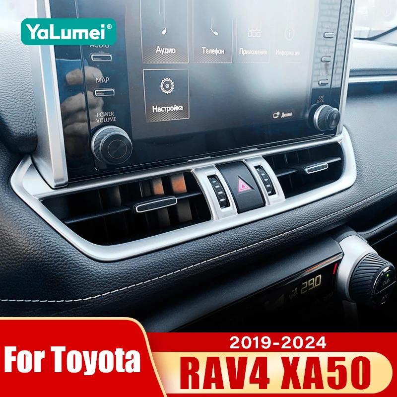 Für Toyota RAV4 XA50 2019 2020 2021 2022 2023 2024 Hybrid Auto Zentrale Steuerung Klimaanlage Vent Outlet Abdeckung Zubehör