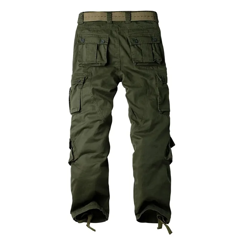 Multi-Pocket-Arbeitshose für Herren, mittelschwer, Feldtrainingshose, Herbst, 1/2 Stück, lässige Cargohose, taktische Outdoor-Wanderhose – Detail 9