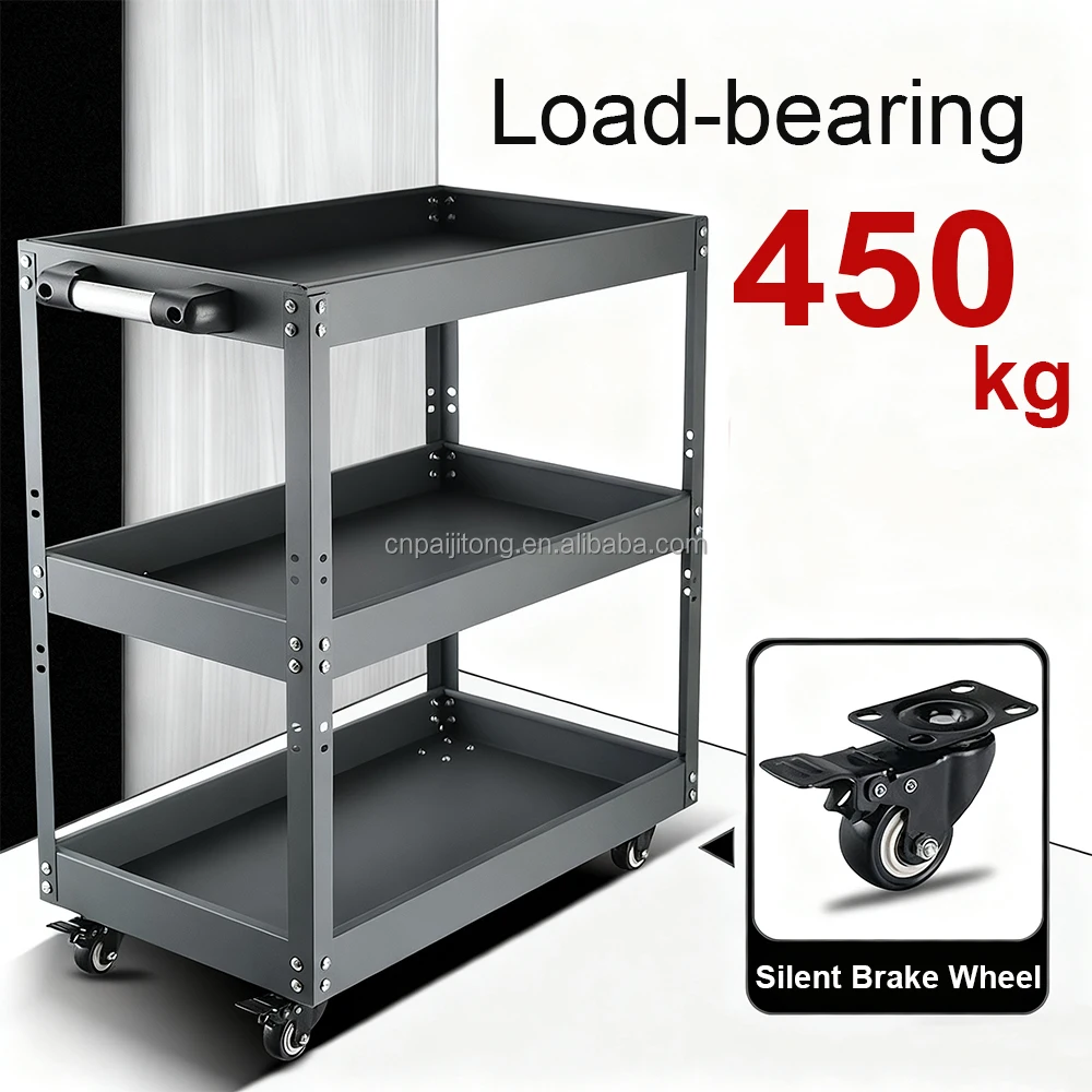 Industrial Mobile Tool Trolley Tool Cart Rolling Drawer Tool Chest, Heavy Duty Powder Coated Steel, Lockable Anti-CorrosionATV&U