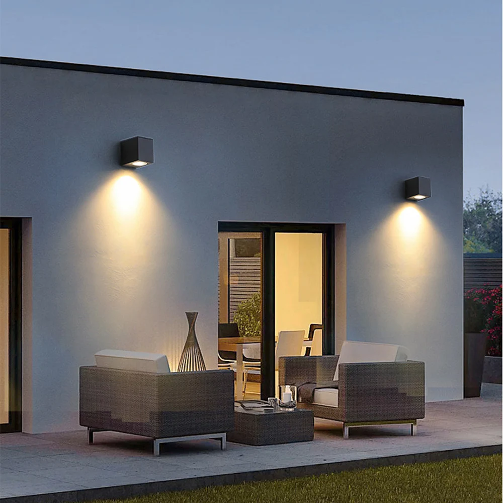 

LED Wall Lamps GU10 Base Outdoor Waterproof Wall Lights Garden Porch Wall Lighting AC86-265V Indoor Bedroom Bedside Decorati