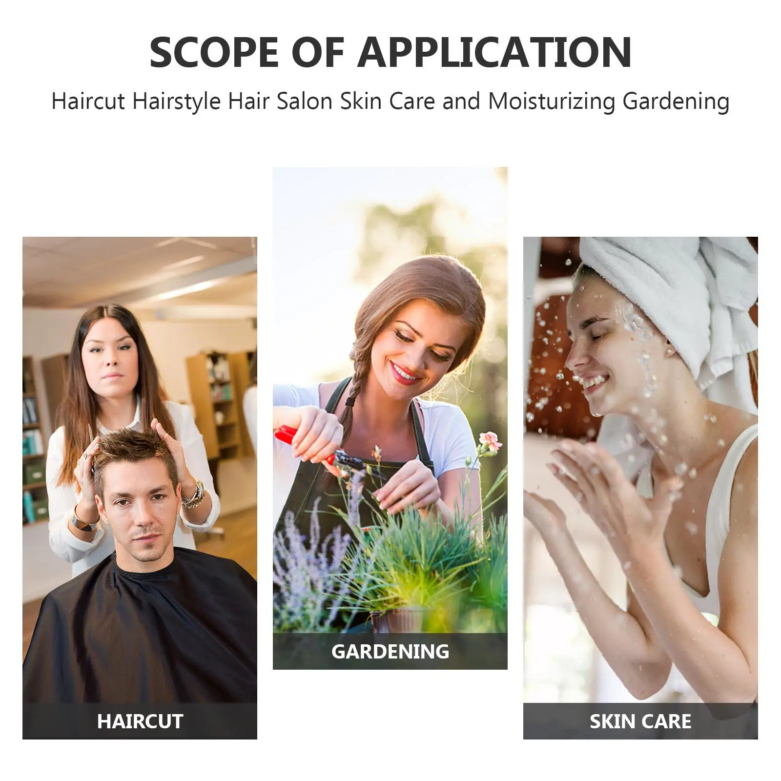 4-delige spuitflessen Plastic transparante strakke afdichting fijne mist kapsalon hervulbare meneer container watersproeier