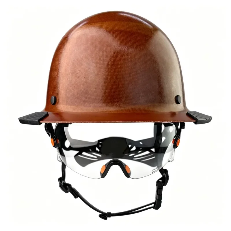 Factory-Wholesale Fiberglass Safety Helmet High/Low-Temperature Resistant Insulated Wide-Brimmed Cap Custom Logo 6 Hard Hat