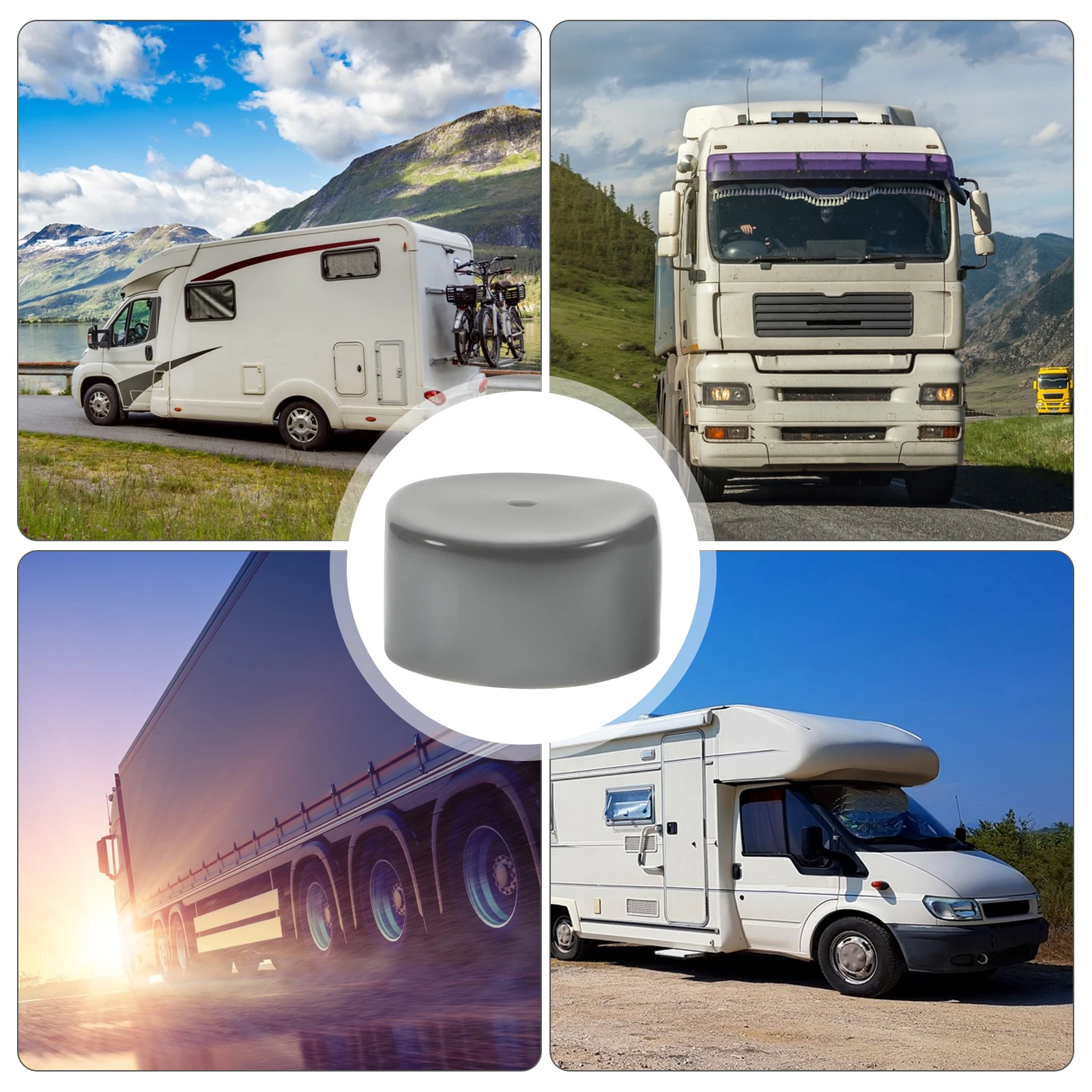 

8 Pcs Bearing Protector Rubber Cover RV Wheel Protectors Boat Trailer Hub Dust Covers Grease Maintenance Caps for Trailers