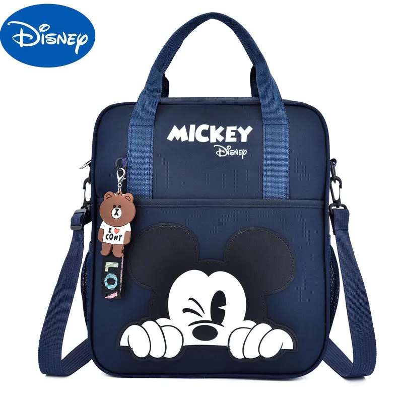 

MINISO Disney's New Schoolbag for Primary and Secondary School Students, Mickey Student Tutoring Bag, Multi-functional Tote Bag