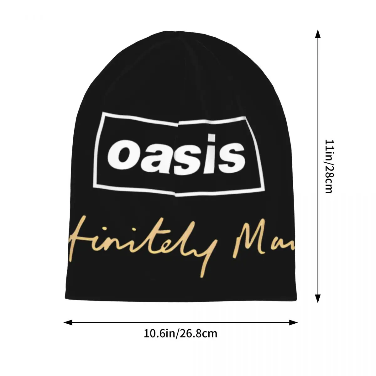 British Music Definitely Maybe Bonnet Hat Hip Hop Street Skullies Beanies Hat O-Oasis for Men Women Spring Thermal Elastic Cap