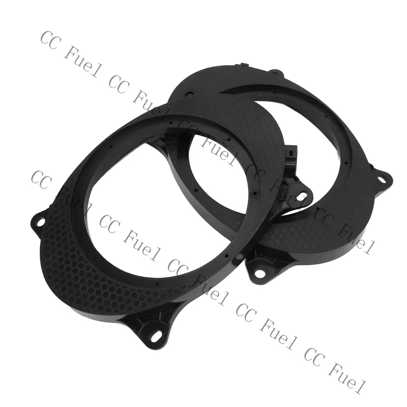 C+ 2pcs 6.5inch Black Door Speaker Adapter Spacer Rings For Levin HXAW