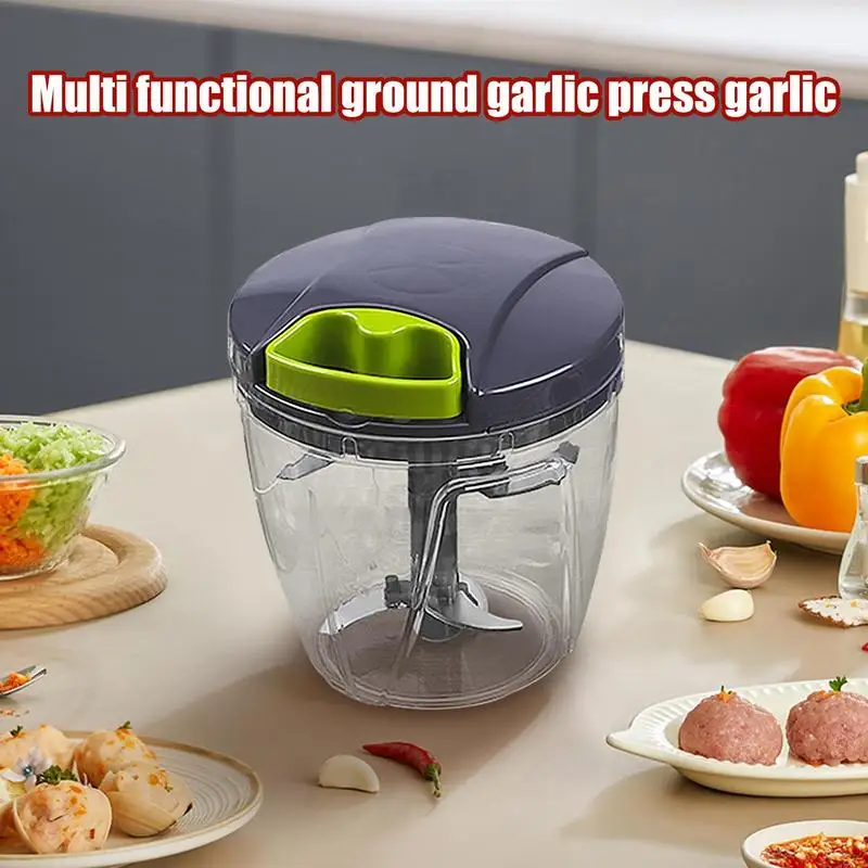 Mini Garlic Chopping Hand String Food Blender Multifunctional Garlic Grinding Mashing Onion Chopping Stirring Processing Machine