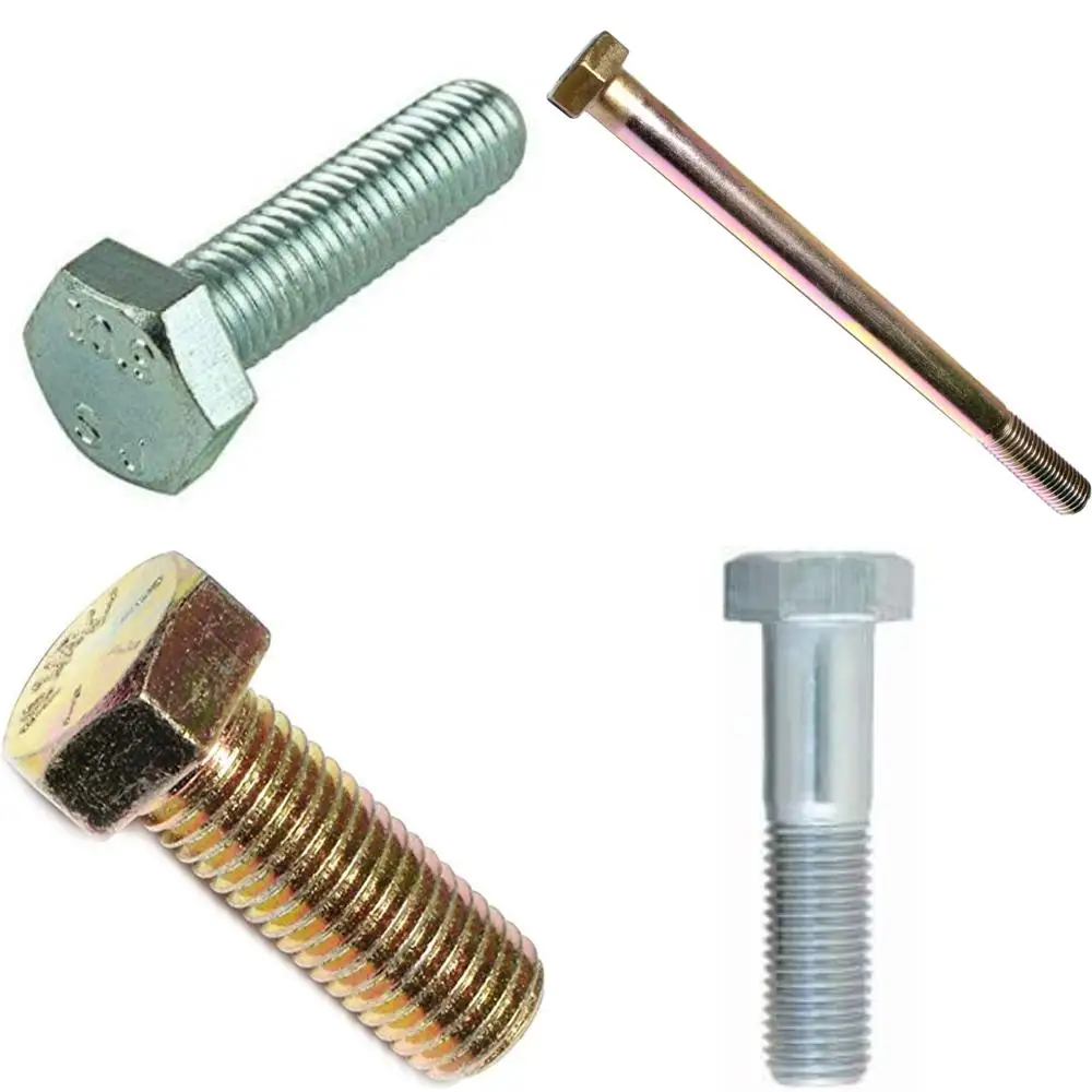 

Zinc-Plated Metric Class 8.8 Coarse Thread Fully Threaded Hex Cap Screws M20-2.50 x 140mm, 10-Pack, DIN 933 Standard