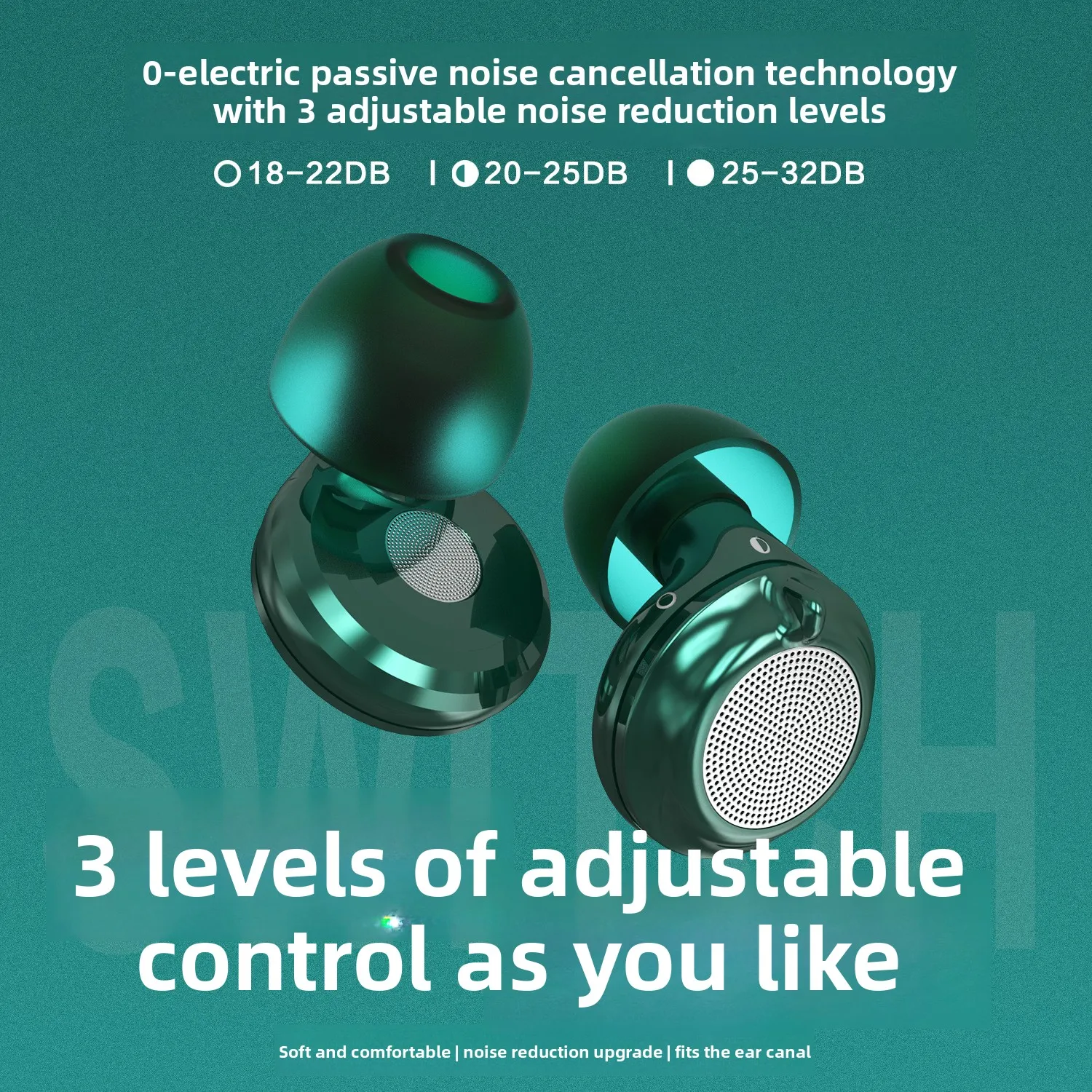 Adjustable Protective Noise Reduction Earplugs for Concert Sleeping Bar Dance Hall Outdoor Activities