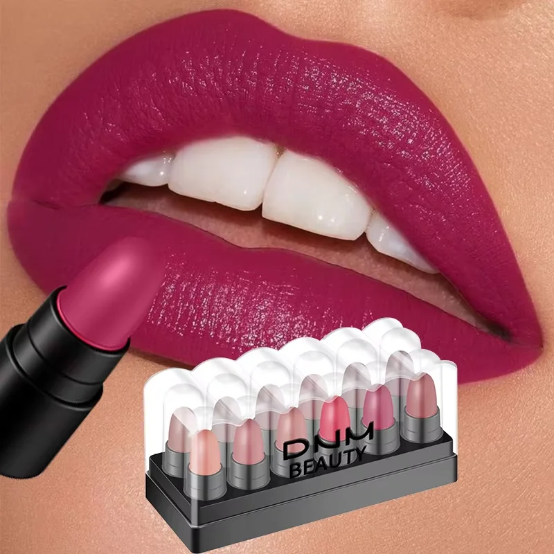 Matte Lip Gloss Set, Soft and Long-Lasting Lipstick Lip gloss Makuep,Waterproof,Moisturizing,Holiday Gift Box Lip Makuep