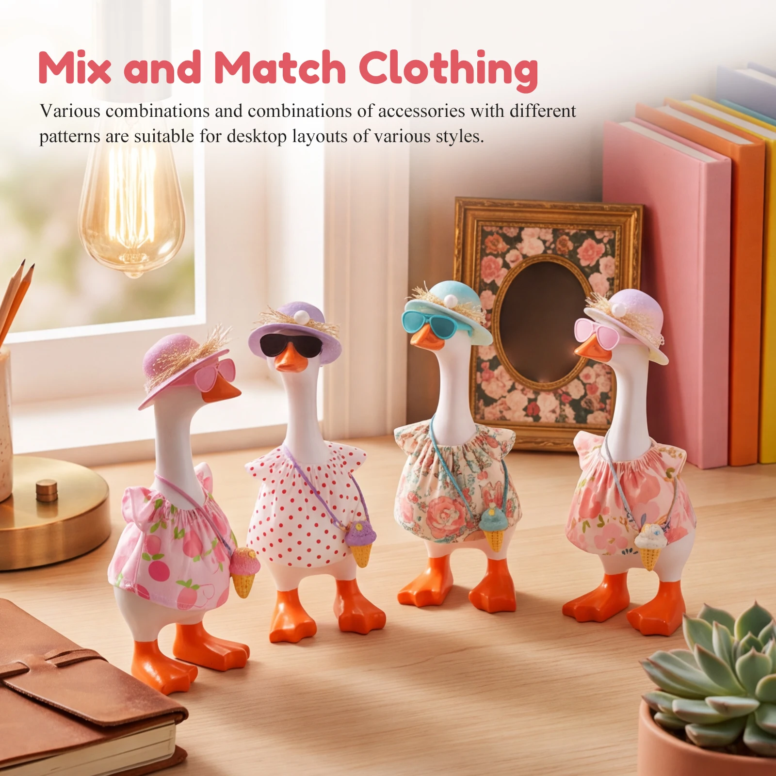 4 Set Desk Goose Outfit Reusab - Home Art Textiles review and price