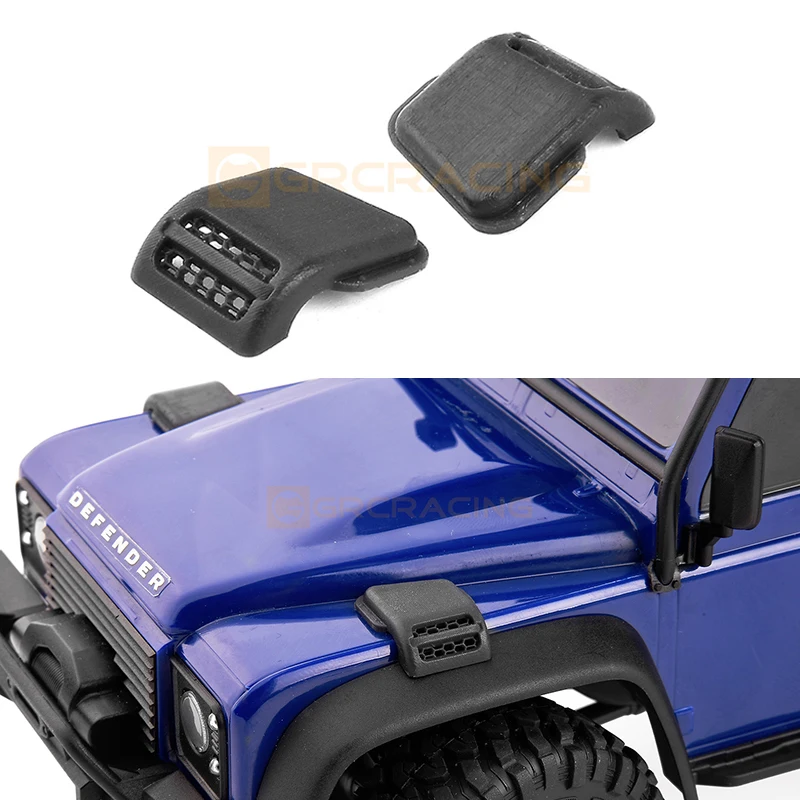 Hood Intake Grille Snow Cover for 1/18 Rc Crawler Traxxas Trx4m Trx-4m Defender Upgrade Parts