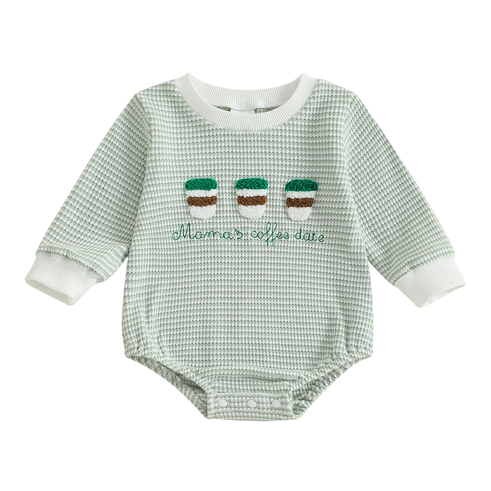 

Infant Jumpsuit Stylish Long Sleeve Striped Embroidered Romper for Baby Boys and Girls Autumn Bodysuit Outfit