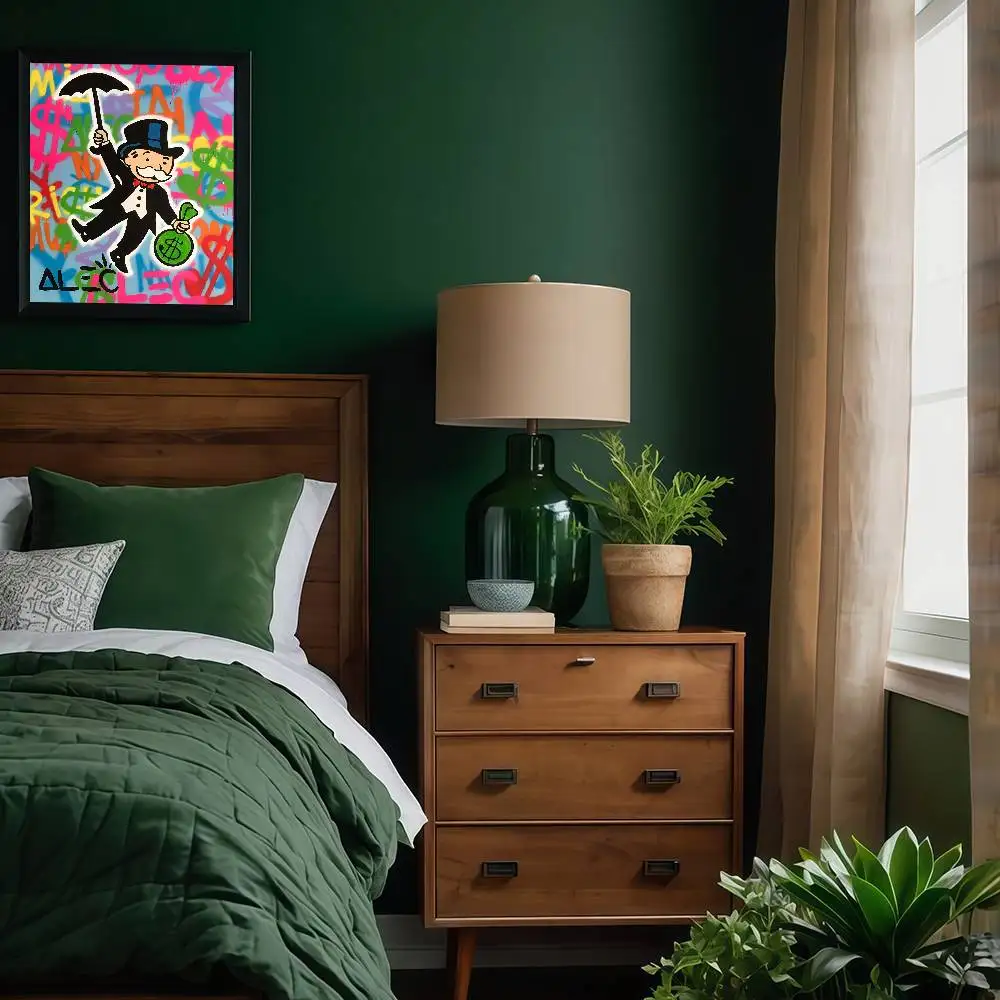 أليك احتكار الكتابة على الجدران الفن المال الفيلم لزجة الملصقات الرجعية كرافت ورقة ملصق DIY بها بنفسك غرفة بار مقهى الجمالية الفن طلاء جدران