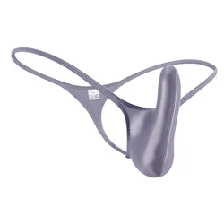 Nieuwe Hete Heren G Strings Strings Heren Penis Heren Glanzende String Bikini Zakje Slipje Heren Ondergoed Sexy T-Back Ultradunne Effen