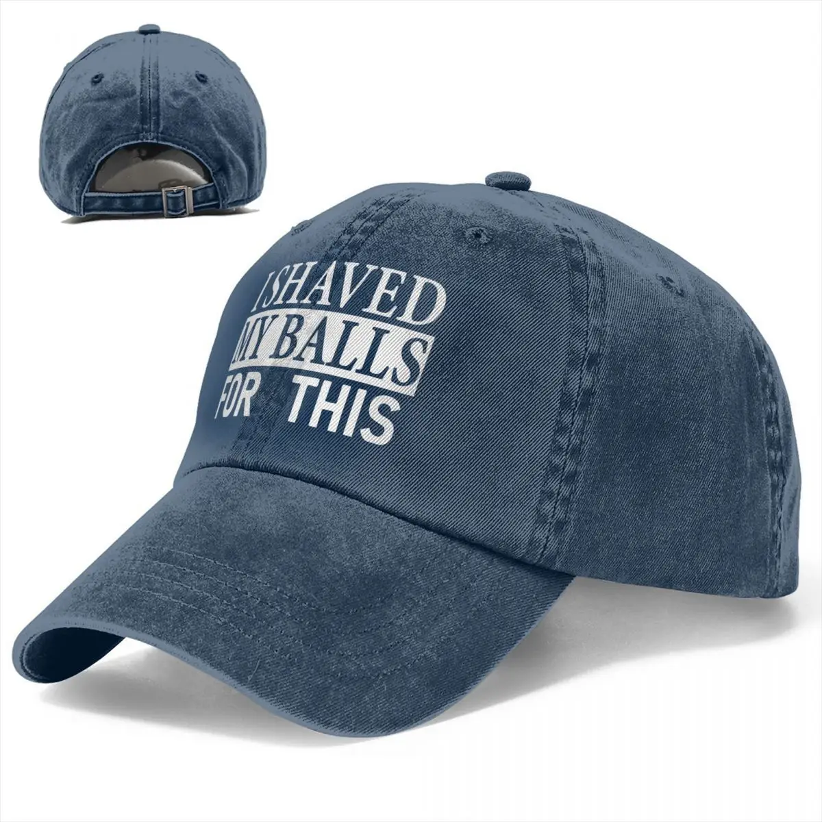 I Shaved My Balls For This Baseball Cap Fashion Distressed Cotton Snapback Hat Men Women Outdoor Running Golf Hats Cap