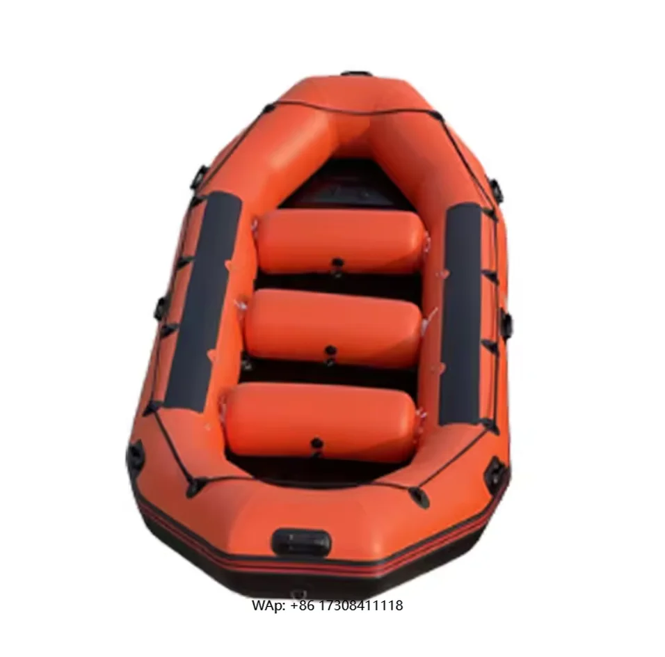 Multi-Purpose FR PVC Light Weight Inflatable Boat Life Raft Drifting Fishing Rescue 3-Person Capacity