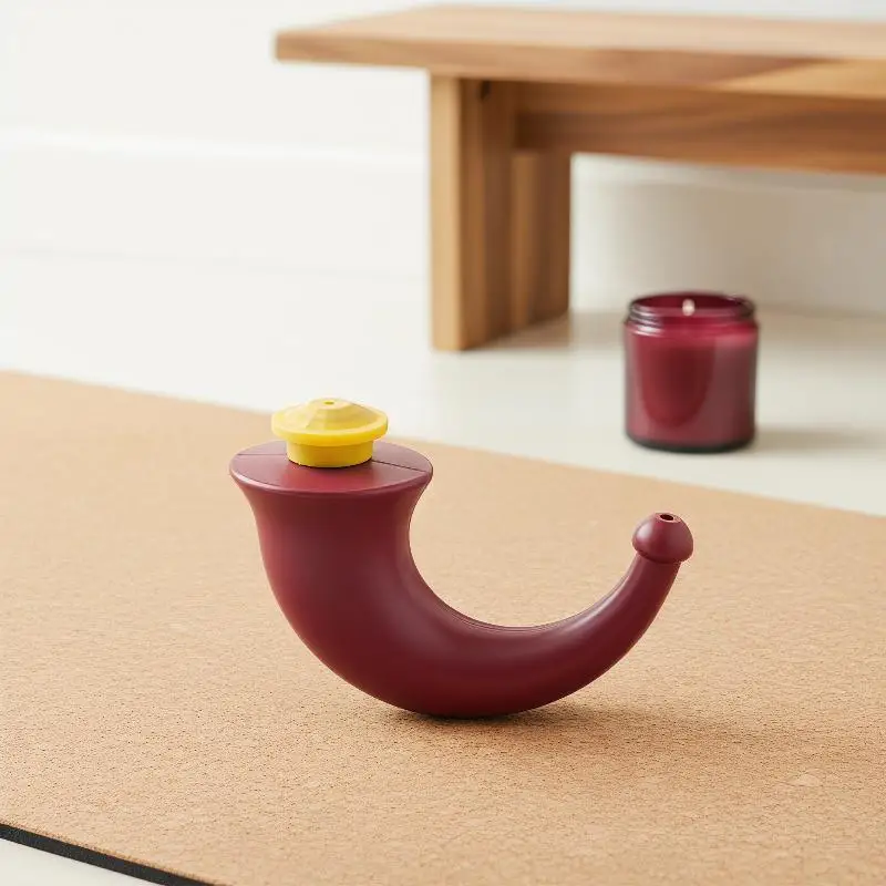 Adult Neti Pot for Yoga Practice - Nasal Cleansing Pot for Sinus Health, Nose Wash and Respiratory Care