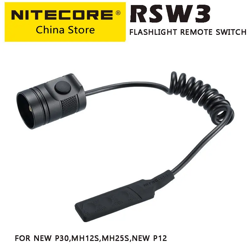 

NITECORE RSW3 Tactical Remote Switch Rear Mount Portable Lighting Accessories for Flashlight NEW P30, P12 MH12S MH25S