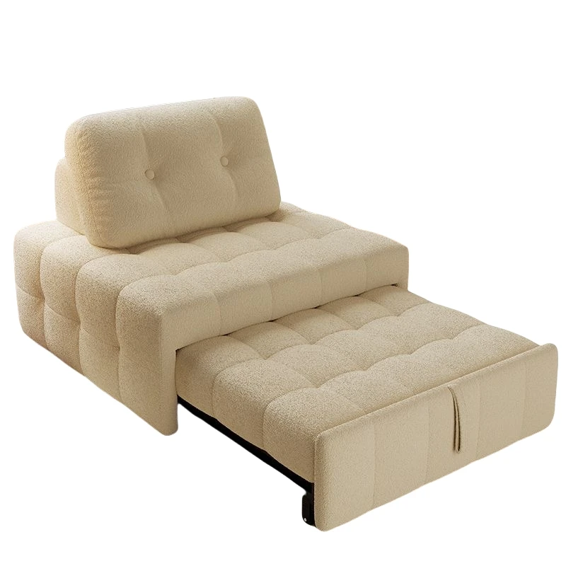 &S Dual- Folding Sofa Bed Single Double New Multifunctional Pull-Out Telescopic Two-in-One for Small Household Living Villas*