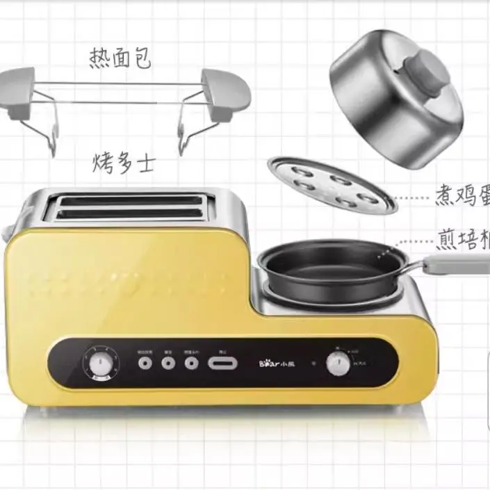 Toaster Home 2 Pieces Breakfast Toaster Bear Driver Automatic Toast sandwich maker tost makinesi