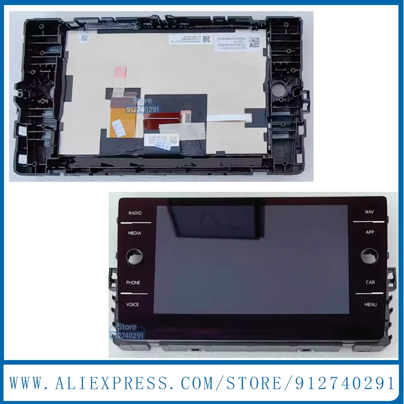 8 Inch LCD Display With Touch Screen For MK7 Golf7 Pas satB8 MK6 5G6919605A APP 5G6919605B NAV Button 5G6 919 605A B LCD Repair