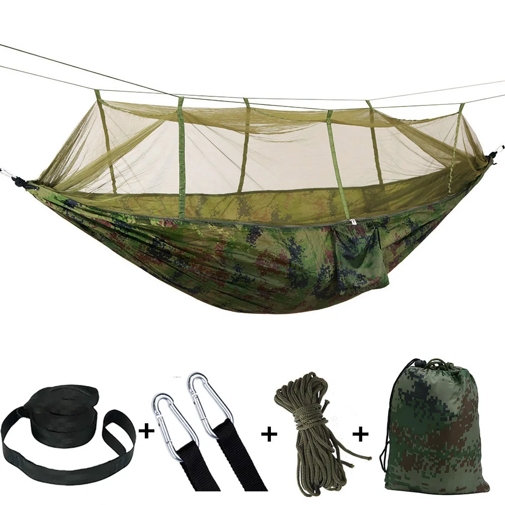 

Outdoor Ultralight Parachute Tents Mosquito Net Hammock Camping with Mosquito Net Ultra-light nylon two-person Camping Air Tent