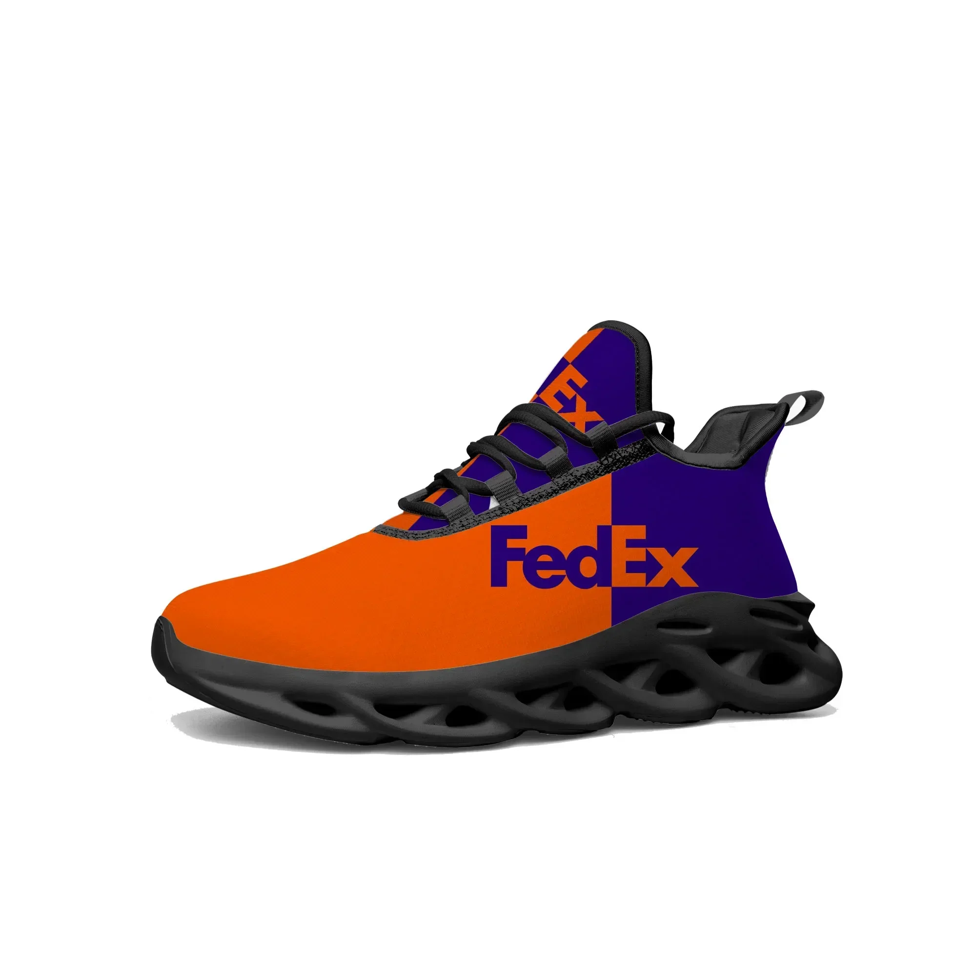 Zapatillas deportivas FedEx Flats para hombre y mujer, calzado deportivo de alta calidad, zapatillas de mensajería estadounidenses con cordones, calzado de malla, zapatos hechos a medida