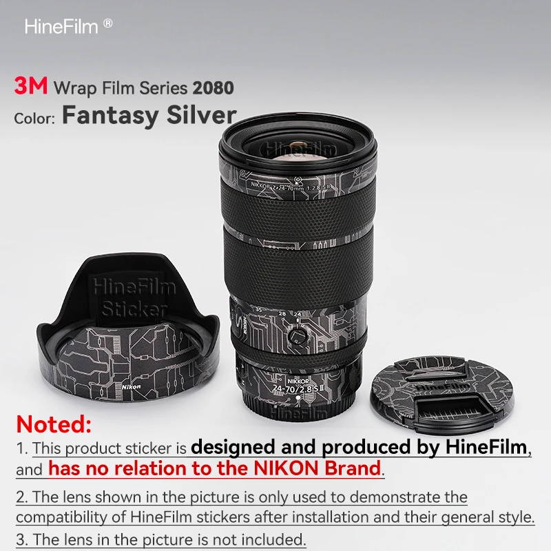 Naklejka Hinefilm na obiektyw Nikon Z 24-70mm f/2.8 S II, osłona na obiektyw Nikkor Z 24-70 F2.8 II, ochraniacz na obiektyw 2470 — zdjęcie produktu 3