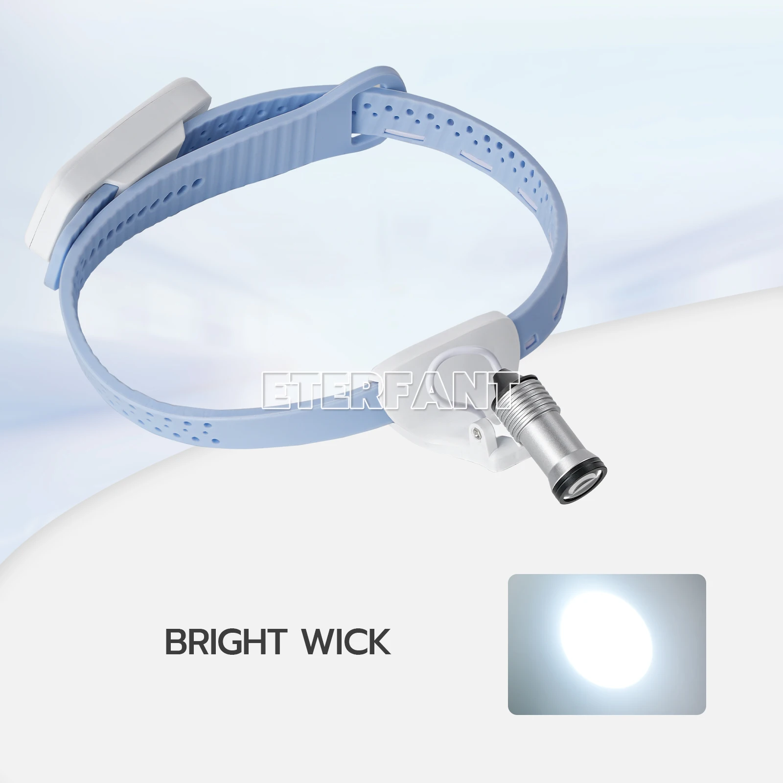 

ETERFANT Portable LED Lightweight Silicone Headlamp Dental Surgery Medical 5W LED Blue Adjustable