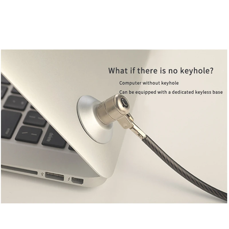 ABRI-Laptop Key Lock Security Cable Lock 2M Bold Extended Universal Key Type