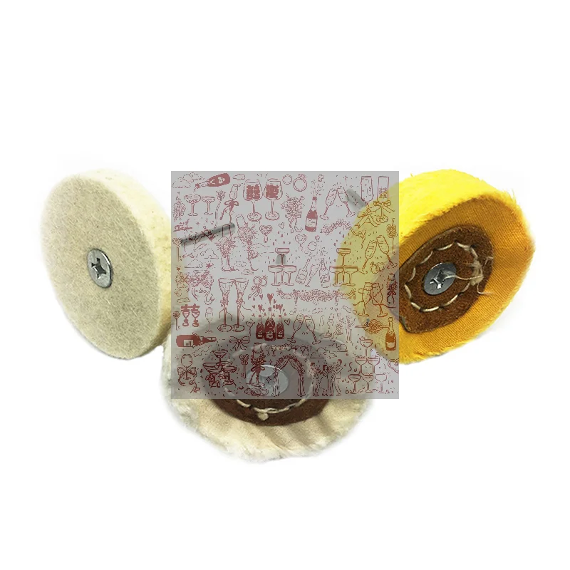 50mm Polishing Wheel Cloth Buffing Wheel Gold Silver Jewelry Mirror Polish Pad For Grinder Power Tool Accessories