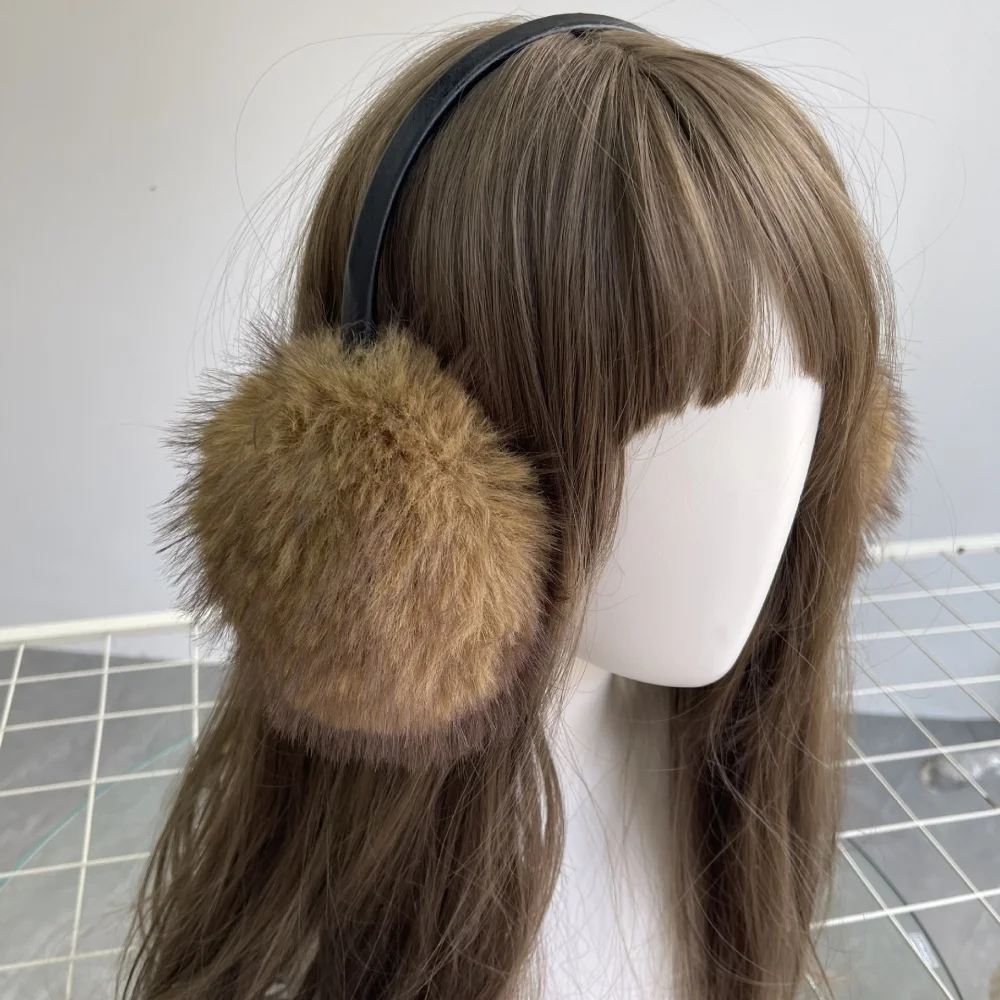 

Ретро наушники с имитацией лисы, двусторонняя меховая шаль с крестом для женщин, теплый шарф, субкультура, зимние аксессуары для езды на велосипеде и катания на лыжах