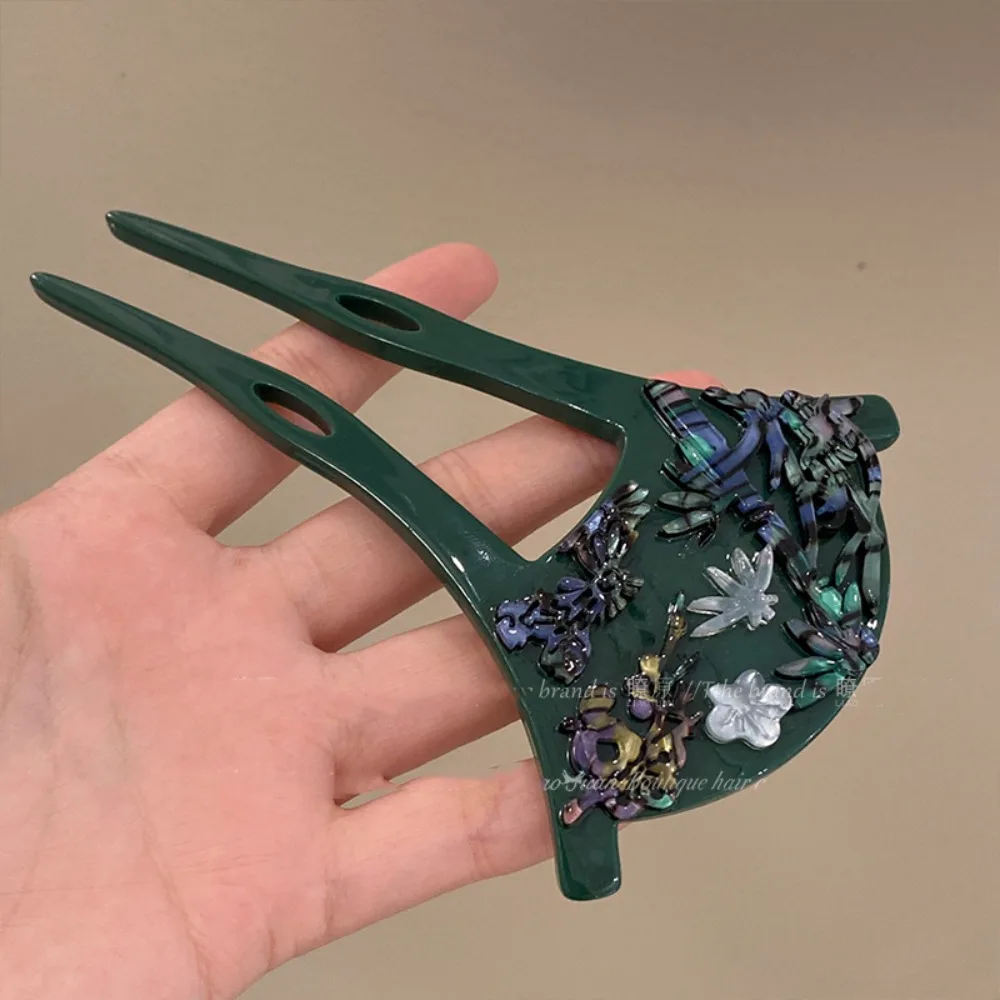 

U-shaped Fan Hair Stick Chinese Style Ancient Style Chinese Style Hairpin Cheongsam Hair Chopstick Girl Hair Accessories