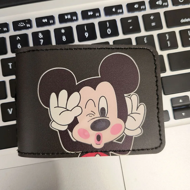 Cartoon Mickey Minnie 6 Bits PU Driver License Holder Leather Cover Car Driving Cover Business ID Pass Wallet Case Card Holder