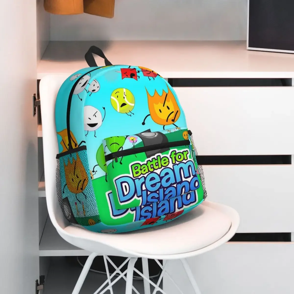 

BFDI Four BFB Student Backpack School Bag Hiking Travel Daypack for Boys Girls Fashion Bookbag Shoulder Bags