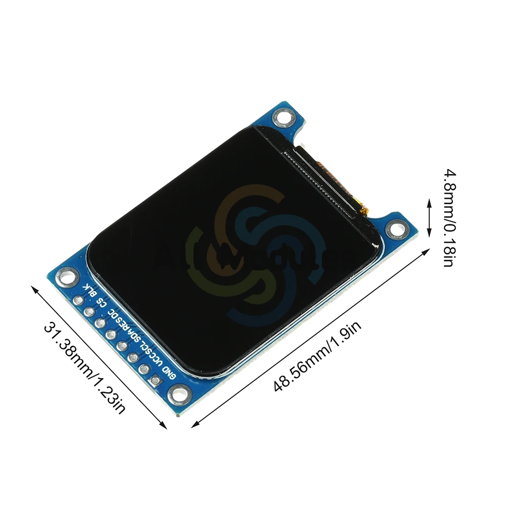 وحدة شاشة TFT LCD مقاس 1.69 بوصة ST7789V3 SPI واجهة تصميم زاوية مستديرة رفيع للغاية بدقة 240 × 280 شاشة ملونة