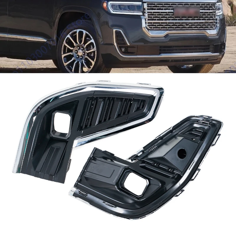 

Car Fog Light Cover For GMC Acadia 2020 2021 2022 Front Bumper Fog Lamp Frame Grille Trim Cover 84740045 84740047