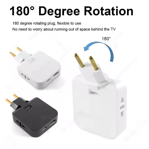 4 in 1 EU Extension Socket With USB Port Spain France Korea Plug Converter Electrical US To Euro Scokets AC Outlet Converter