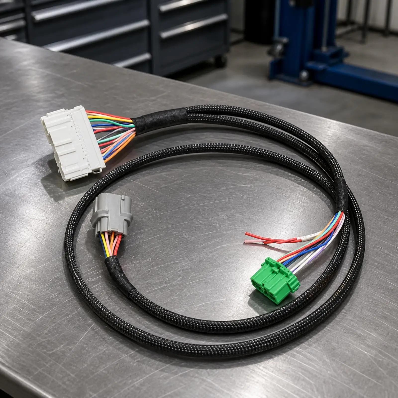 Car Wiring Harness Conversion Adapter for 1999-2000 Hatchback EK Si D Series to B Series with Molded Electrical Plugs