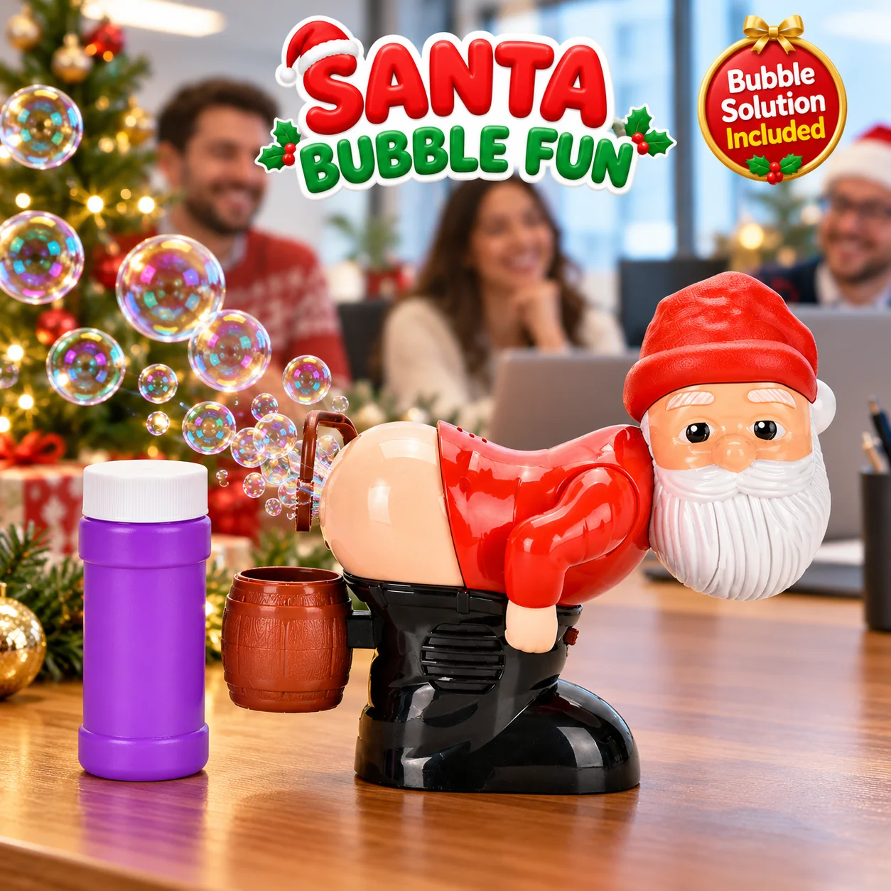 Christmas Santa Bubble Blower Santa Bubble Blower Machine Automatic Santa Claus Bubble Machine Perfect Christmas Festive Gifts