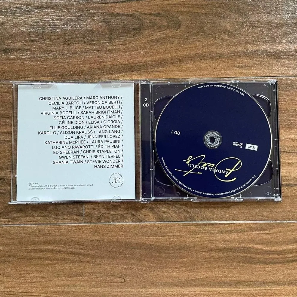 Andrea Bocelli Duets 30e anniversaire Sélection 2CD Collection Crossover classique